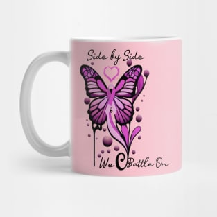 Breast Cancer Awareness Butterfly Pink Ribbon Mug